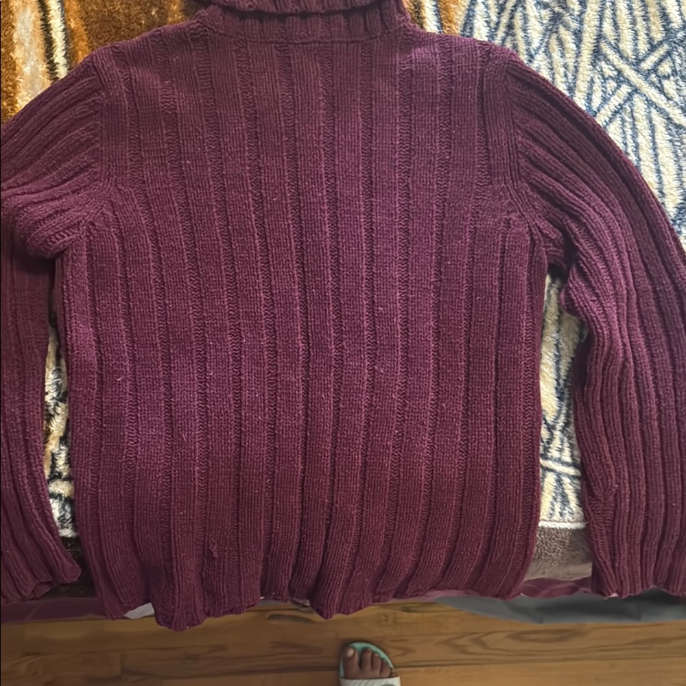Express Burgundy Turtleneck Sweater